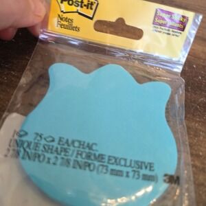 Post It‎ Notes 2 7/8" x 2 7/8" Blue Tulip Flower Package of 75 Sticky Notes New